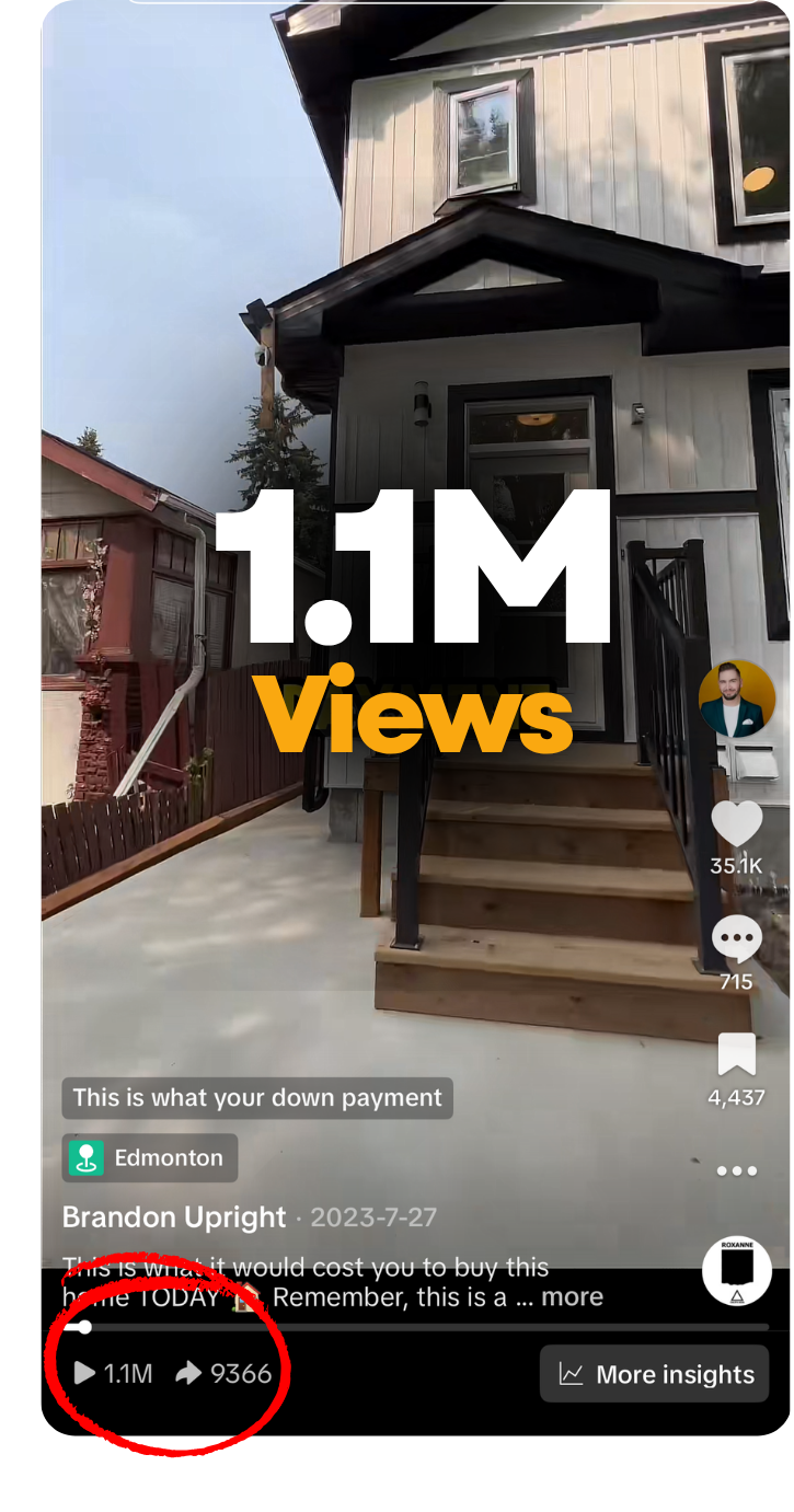 TikTok screenshot — 1.1M views